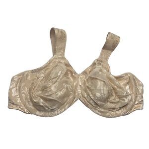 Wacoal Tan Lace Bra 42DD Unlined